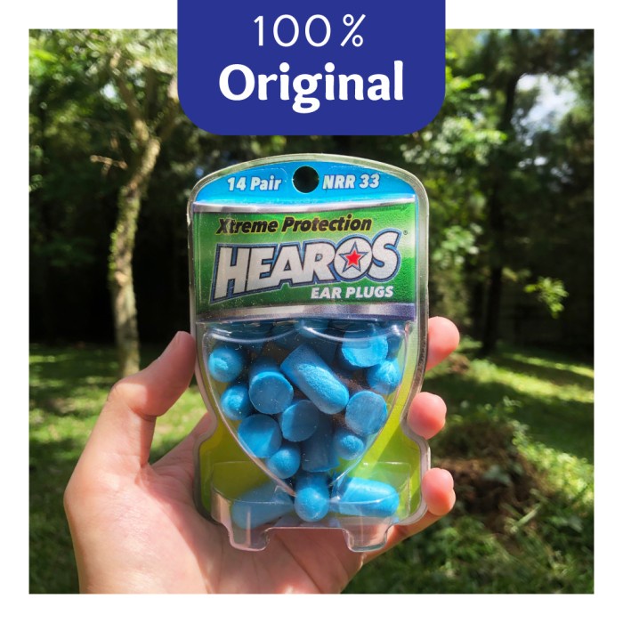 Terlaris Hearos Xtreme Protection Ear Plugs 14 Pairs- Nrr 33 Db Noise Reduction