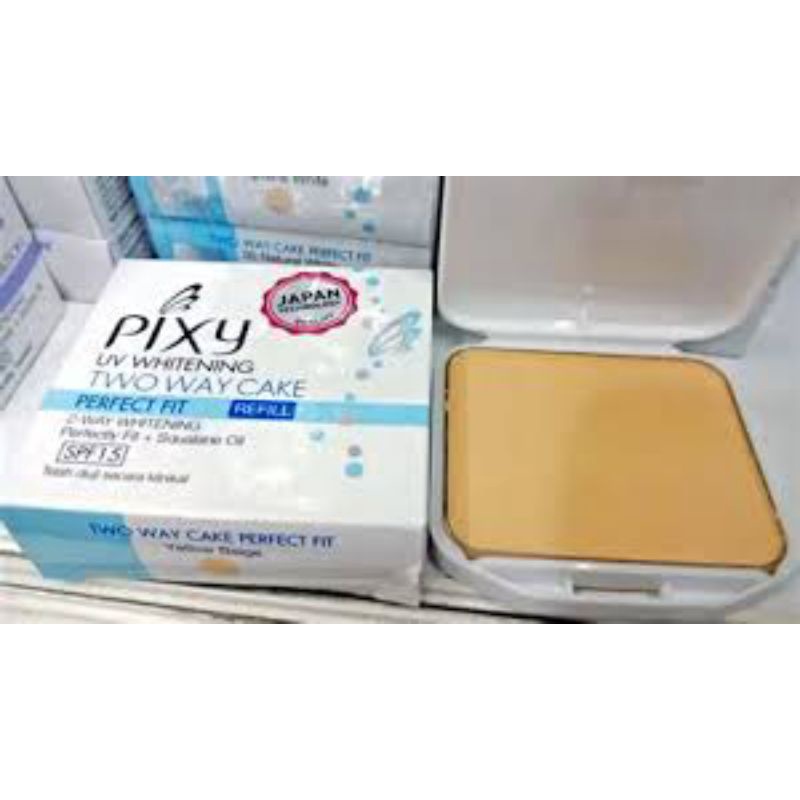 Bedak Reffil Pixy Two Way Cake UV Whitening Natural SPF 15