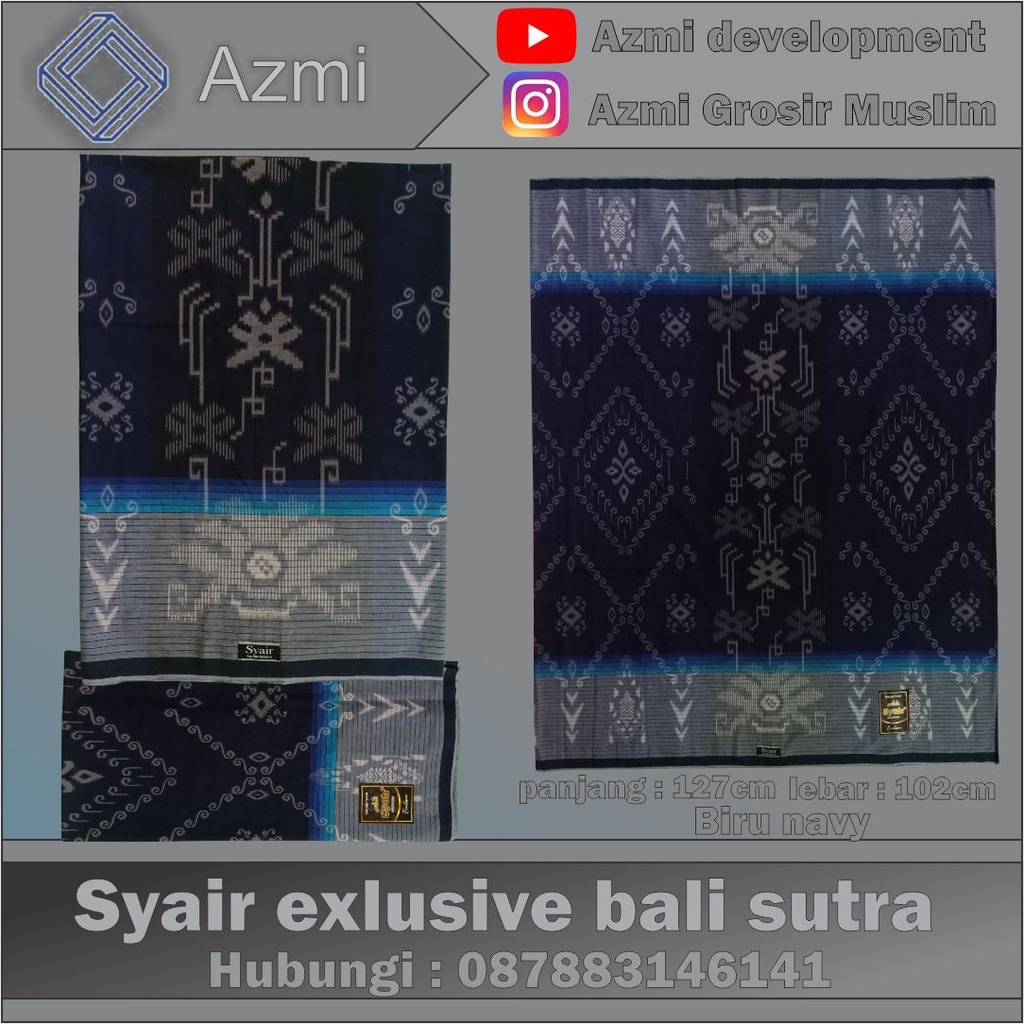 Sarung Syair Exclusive Bali Sutra / Sarung Tenun Murah / Sarung Motif Kualitas Premium