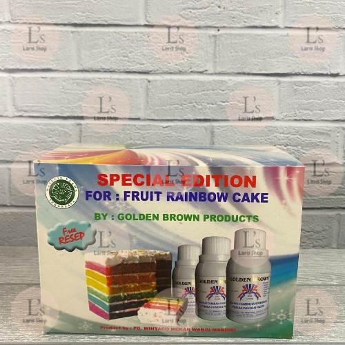 

Golden Brown Perisa Rainbow Cake