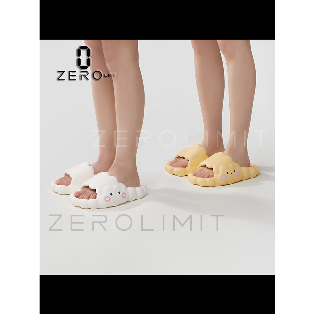 Zerolimit - Sandal Slip On Awan Wanita Lucu Sendal Slipper Jelly Cewek Korean Style Sandal Selop Wanita Terbaru