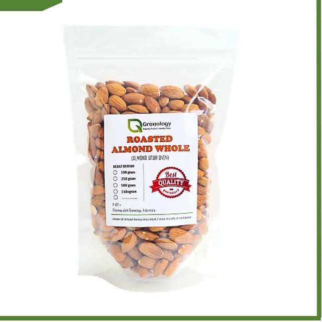 

Miliki sekarang Roasted Almond Whole / Almond Utuh Oven (500 gram) by Granology