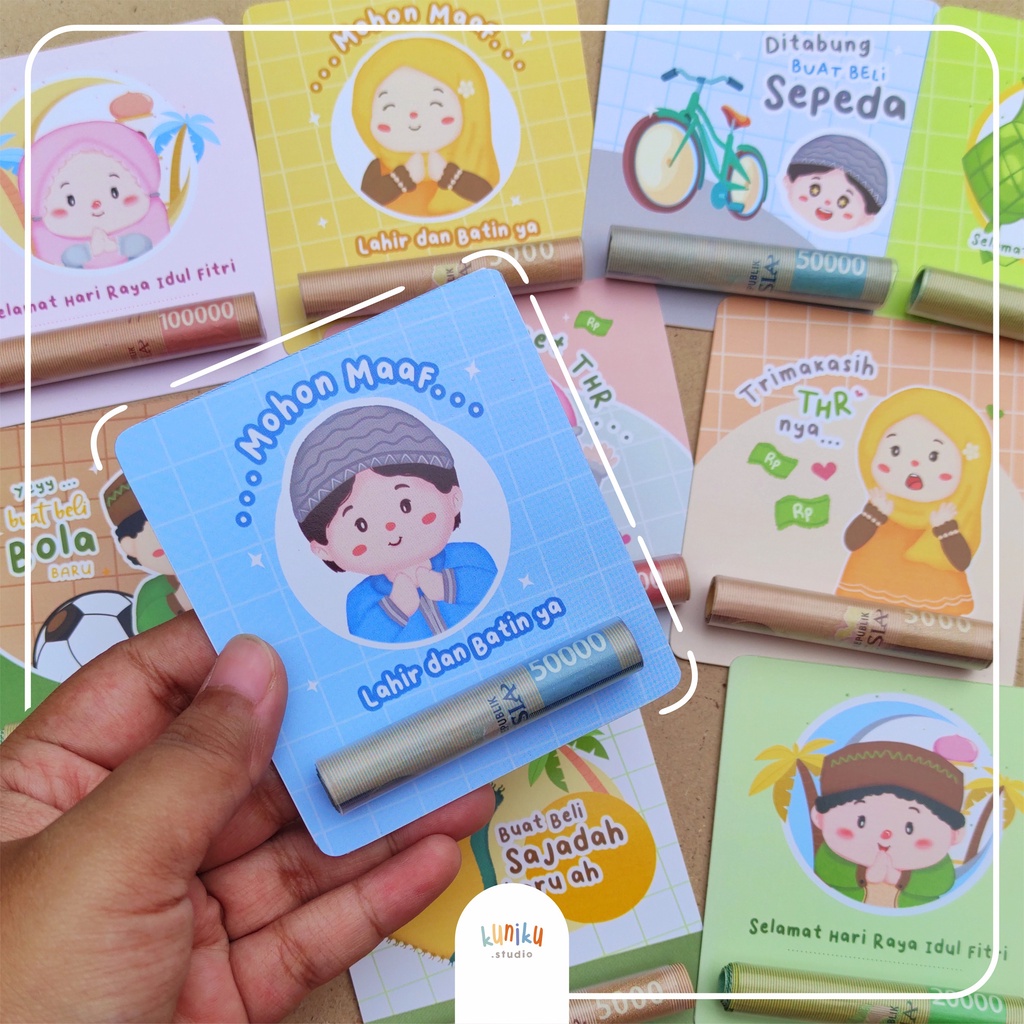 

kuniku - 20pcs Amplop sedotan/ Angpau Lebaran Islami / Tasyakuran / Lucu Unik