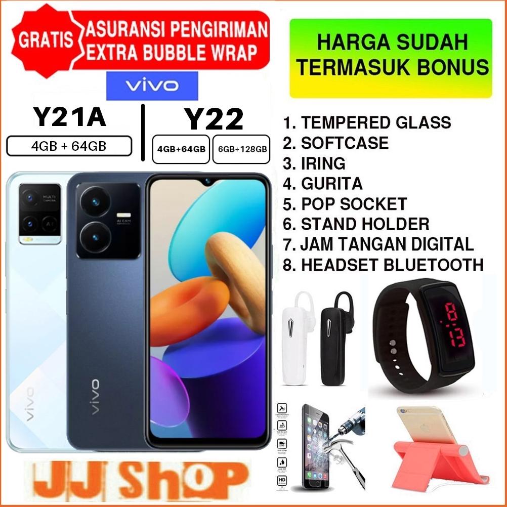 VIVO Y22 - Y21A 6/128 4/64 GB RAM 6GB 4GB ROM 128GB 64GB GARANSI RESMI