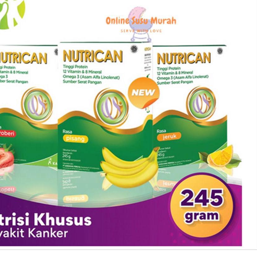 

♙ NUTRICAN SUSU TINGGI PROTEIN KHUSUS PASIEN KANKER 245 GRAM ☆