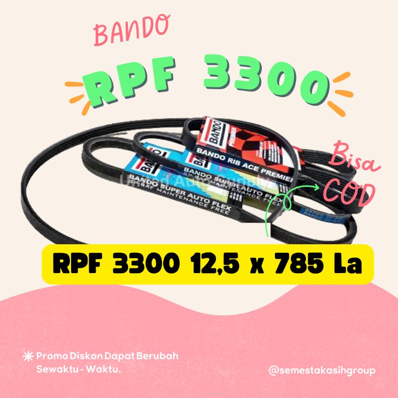 V-Belt Bando RPF 3300 12,5 x 785 La