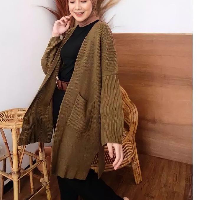 ❈ Cardigan Rajut Long Oversize Jumbo ❉