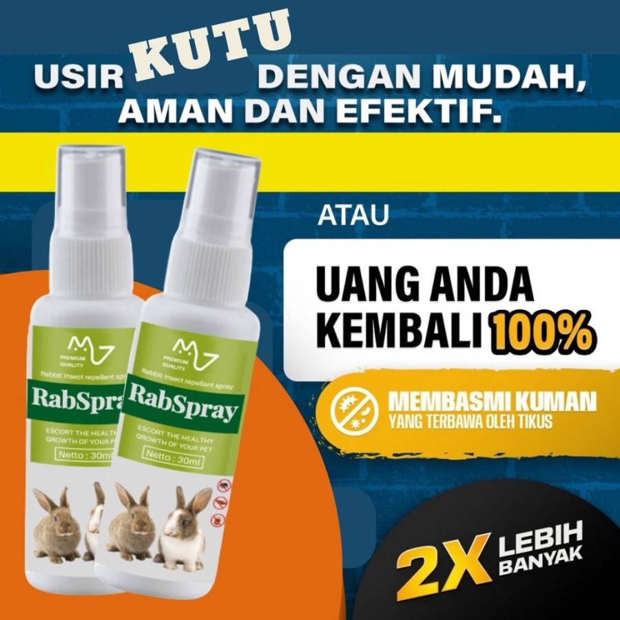 Spray Anti Kutu Kelinci Yang Aman dan Mudah Digunakan RabSpray FEZONE