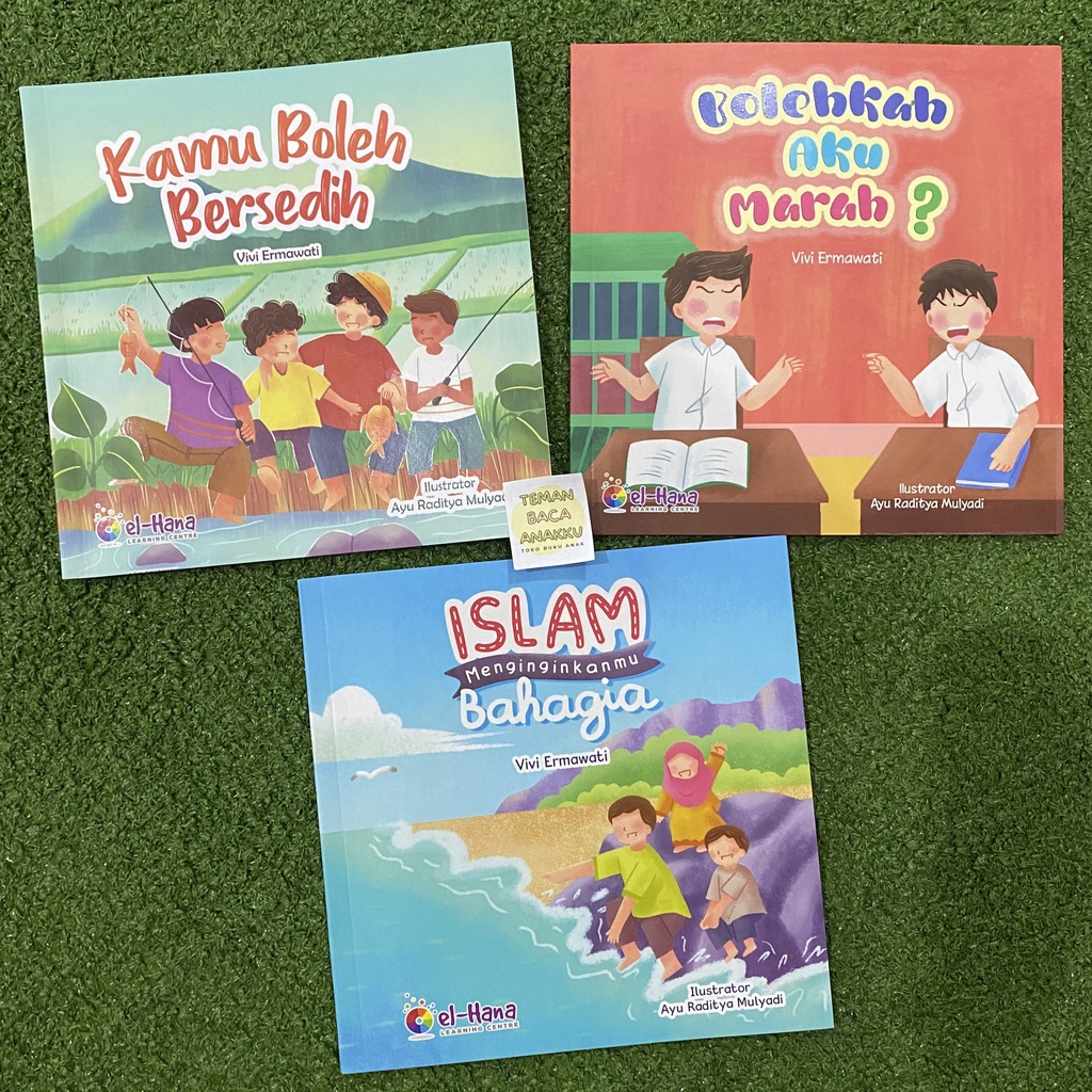 Buku Cerita Anak "Sebar Pendidikan Emosi 3 Buku Marah, Sedih, Bahagia" El Hana
