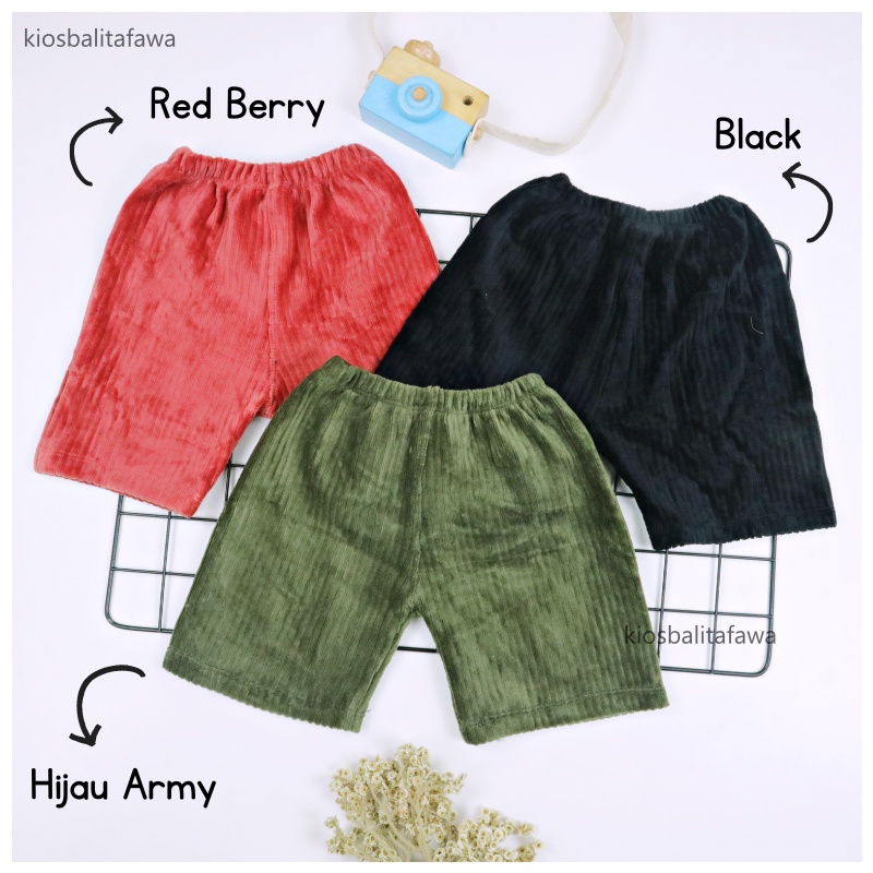 Code Short Pants uk 3-5 Tahun / PREMIUM Celana Main Ketat Pendek Balita Cewek Polos Anak Perempuan