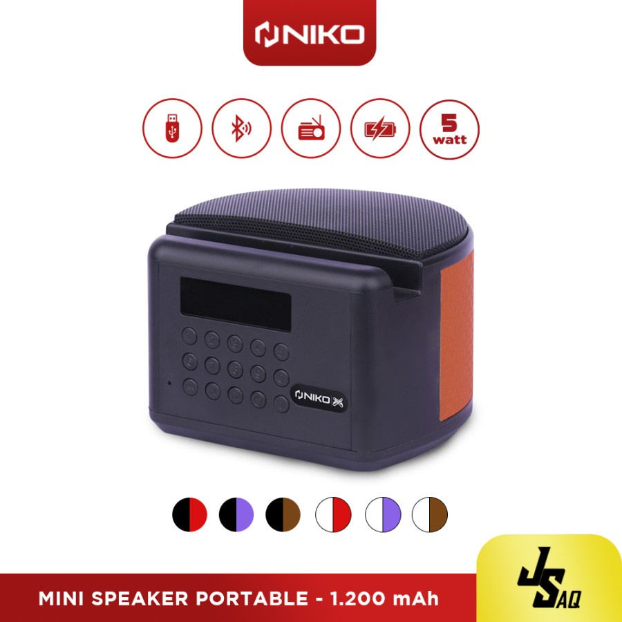 Portable Niko Mini Speaker  JSAQ Bluetooth