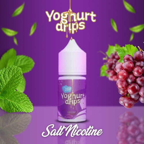 LIQUID YOGHURT DRIPS V3 GRAPE YOGURT 30ML