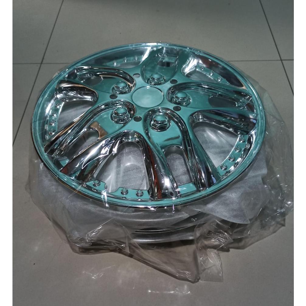 Cover Velg Ring 12inch Universal Chrome ukuran 12 Dop Tutup