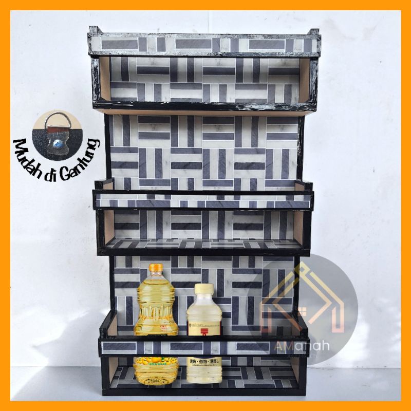 [COD] RAK DAPUR MINIMALIS - RAK GANTUNG DAPUR - RAK BUMBU SERBAGUNA - RAK KOSMETIK