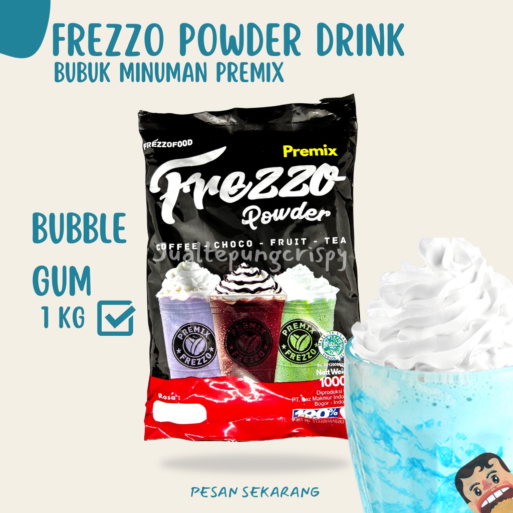 Frezzo Bubuk Minuman Rasa Permen Karet / Bubble Gum Powder Drink 1 Kg