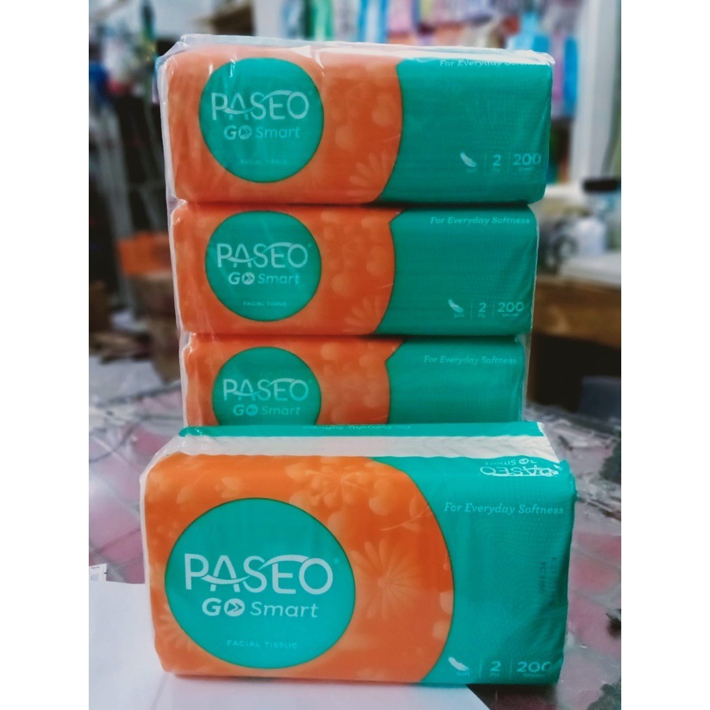 TERLARIS TISSUE PASEO WAJAH ISI 200 SHEET [ 1 KG MUAT 4 PACK ] Facial Paseo Tisu / Tissu Berkualitas