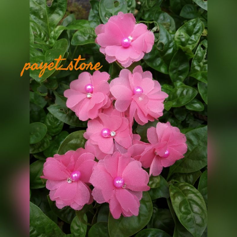 Payet Bunga Organza 3d