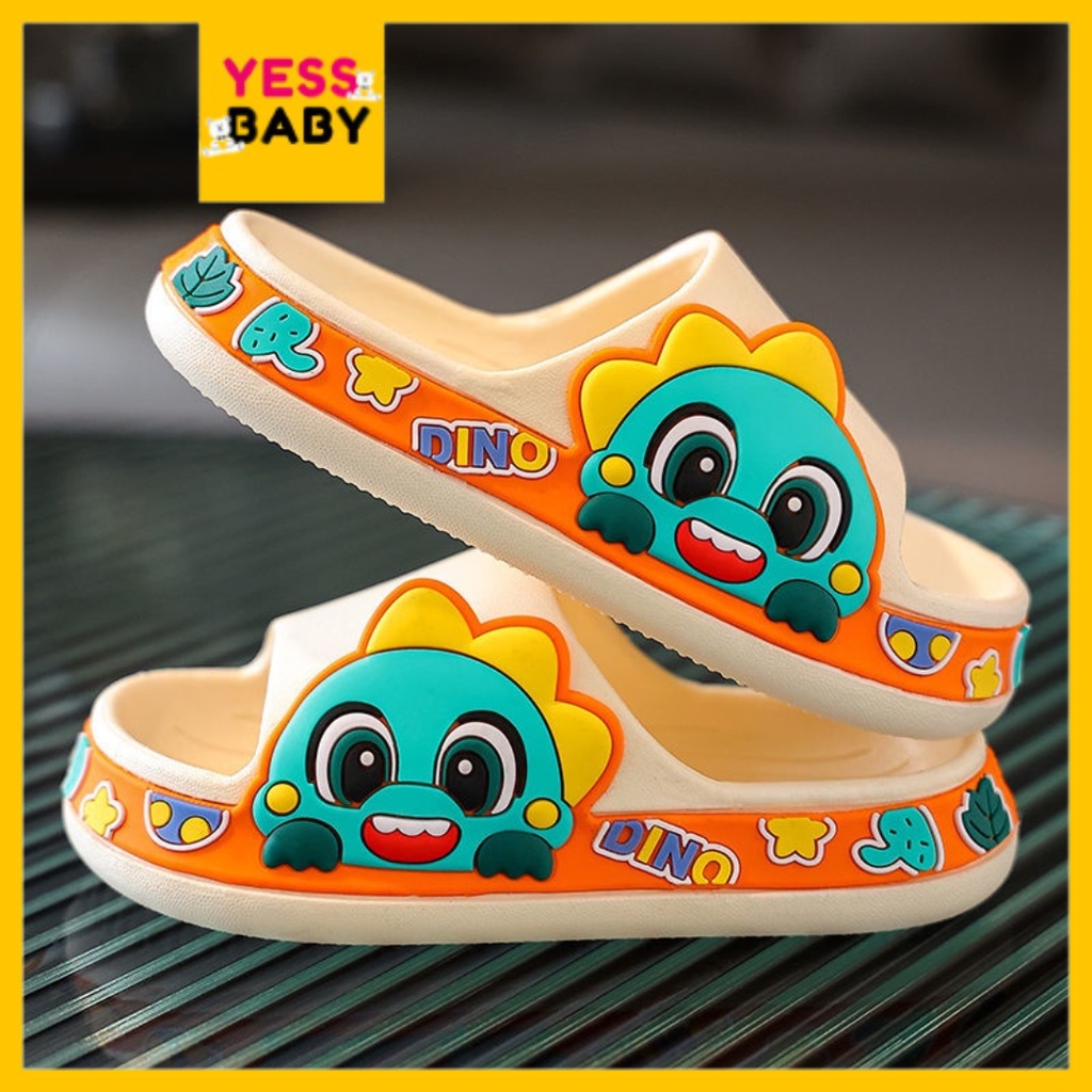 [COD] yessbaby STELLA DINO sandal Anak Laki-laki/Perempuan Bahan Karet Model Lucu Termurah Sepatu sendal Import Fahion sandal slop Terbaru Kekinian