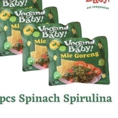 ✱ Vegan Baby mie goreng bayam spirulina 4pcs ✺