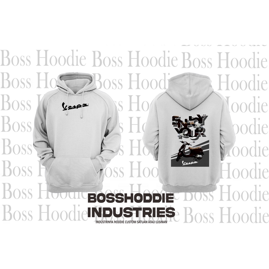 Hoodie Enjoy Your Vespa Bisa Ganti Warna Vespa Hoodie Distro | Hoodie Pria