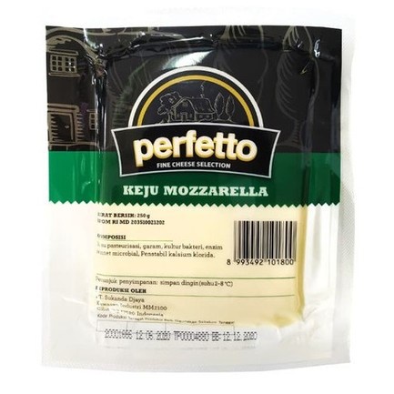 

Perfetto Keju Mozzarella 250 Gr II Keju Leleh Perfecto 250G