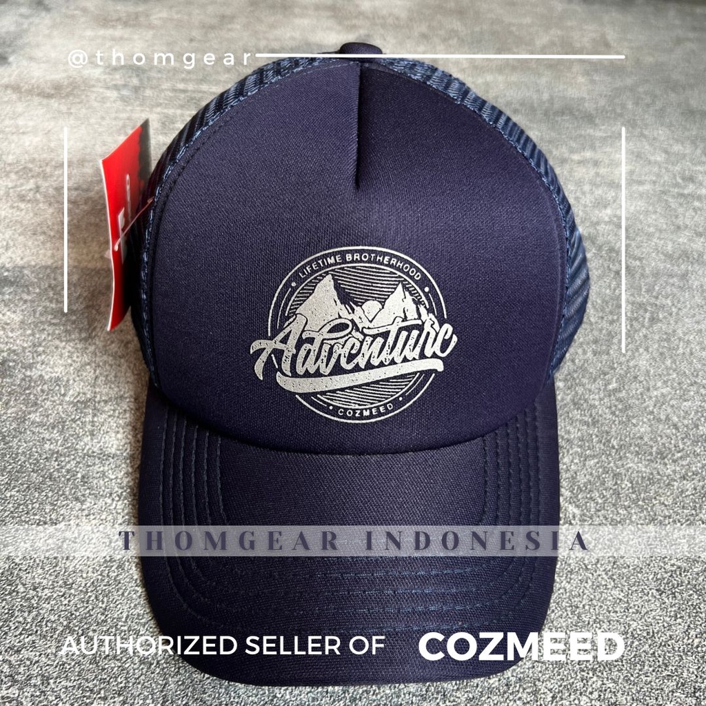 THOMGEAR COZMEED Topi Jaring Trucker Mount ADV Gunung Baseball Pria Wanita Jaring Trucker Hat Premium Outdoor Probolinggo