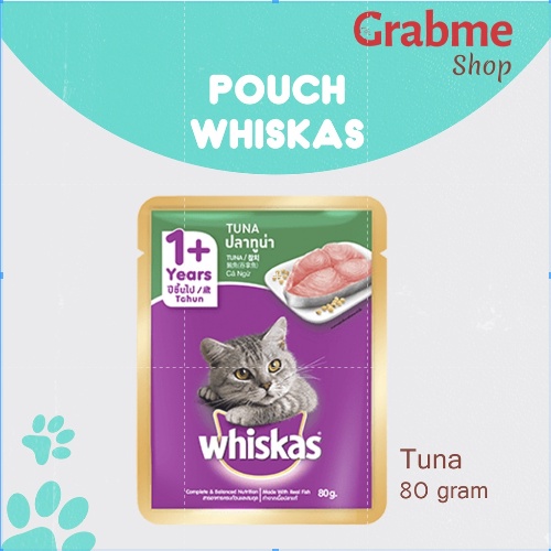 Makanan ringan kucing Whiskas pouch 1 dus @24 pcs All Varian