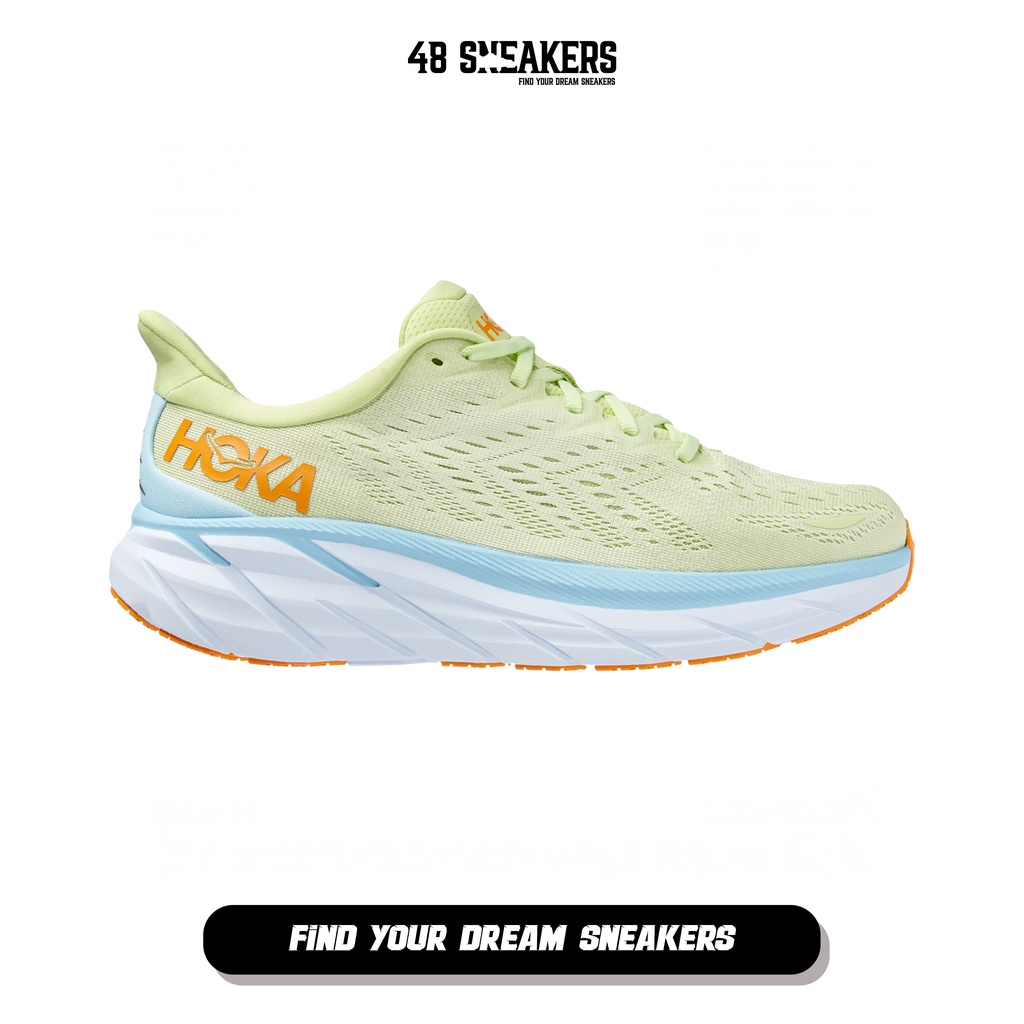 Sepatu Pria Hoka One One Clifton 8 Butterfly Yellow (1119393BS) Original