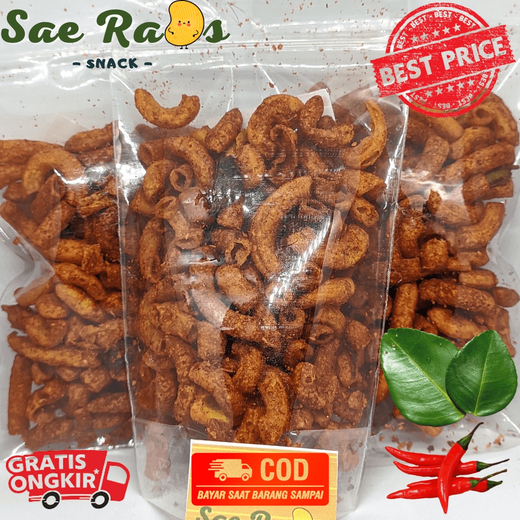 

Makaroni pipa / Makaroni Spiral Pedas Daun Jeruk 50 gram Pouch