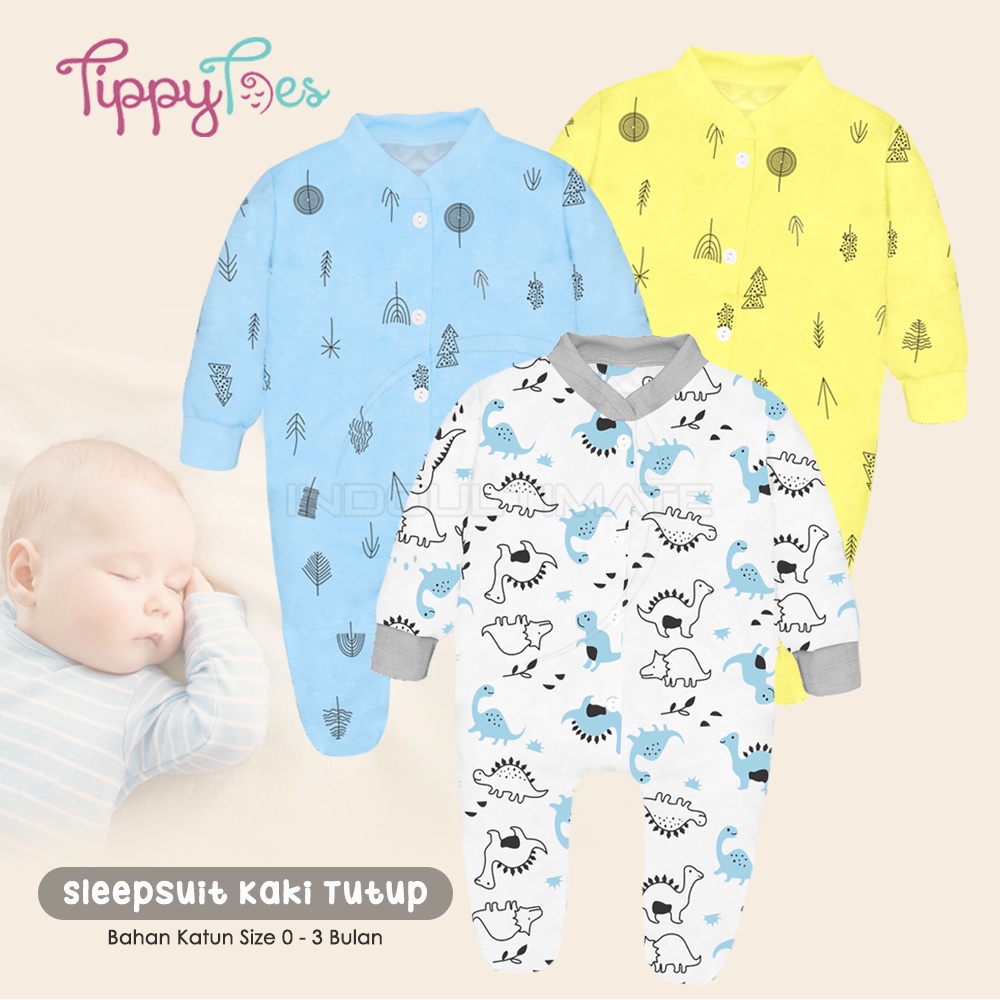 Jumper Bayi Kaki Tutup Sleepsuit Kaki Tutup 100% COTTON BC-021KK Jumper Bayi Jumpsuit Jumsuit Panjang Bayi Baju 0-3 Bulan Baju Tidur Bayi Anak Piyama Bayi Setelan Baju Bayi Lengan Panjang Laki-Laki Perempuan