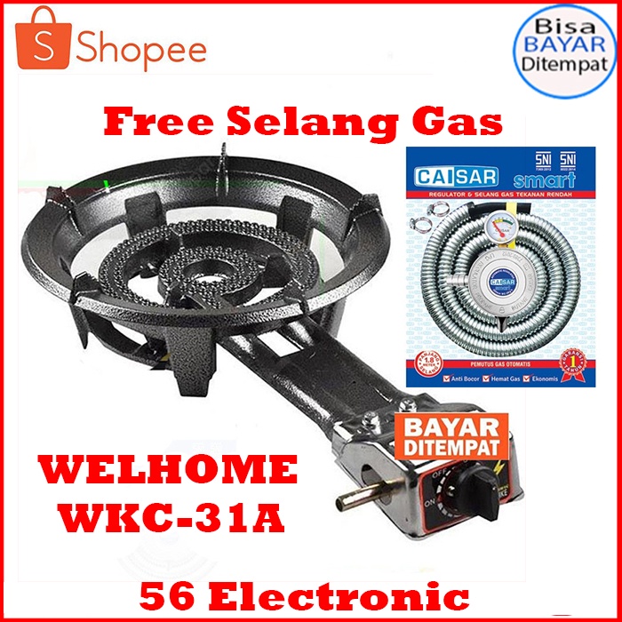 KOMPOR COR WELHOME WKC-31A FREE SELANG GAS
