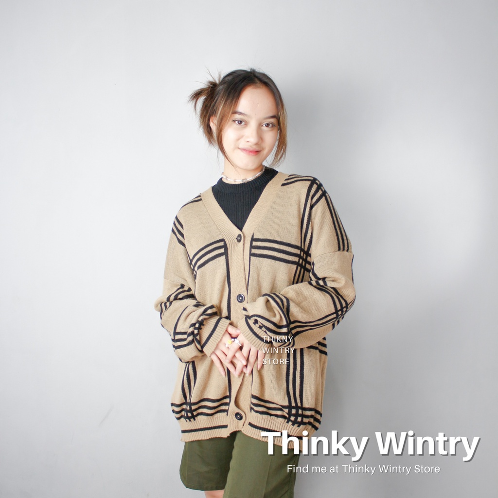 RAJUT KOREA JUMBO PANJANG CROP KEKINIAN OVERSIZE KOREAN STYLE KARDIGAN PANJANG WANITA KOREA FASHION 