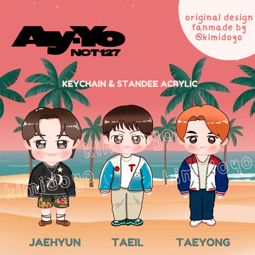 [PO] KEYCHAIN STANDEE ACRYLIC NCT 12*7 AY-YO AYYO KPOP NCTZEN GANTUNGAN KUNCI
