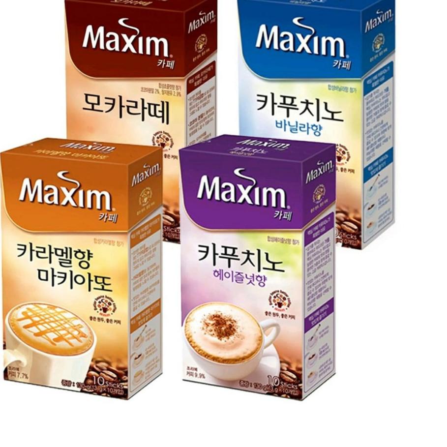 

➧ MAXIM COFFEE CAFE MOCHA LATTE / CAPPUCCINO VANILLA / CAPPUCCINO HAZELNUT / CARAMEL MACCHIATO ♂