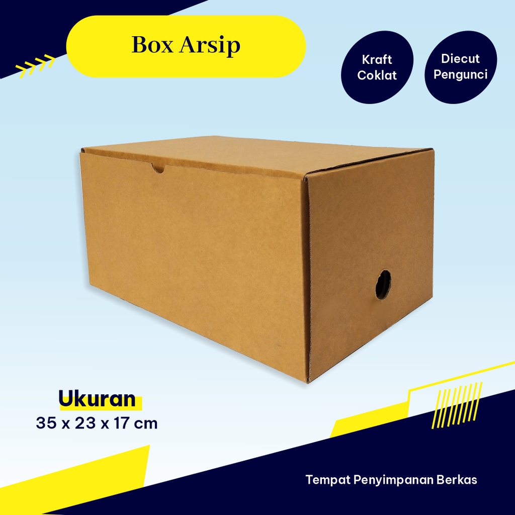 

BOX ARSIP/BOX DOKUMEN Ukuran 35 x 23 x 17 cm - BISA CUSTOM DESAIN/LOGO