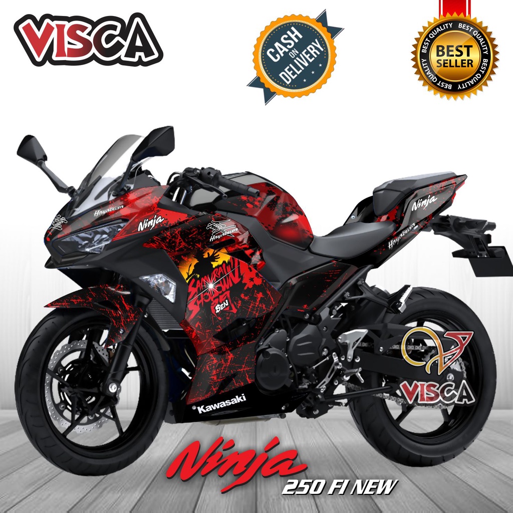 Decal Ninja 250 Fi New Full Body Stiker Ninja 250 Fi Striping Ninja 250 Fi Dekal Ninja 250 New 2018 