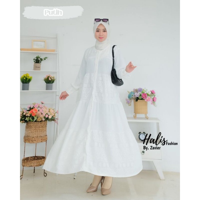Ayuni dress ori Halis, gamis halis
