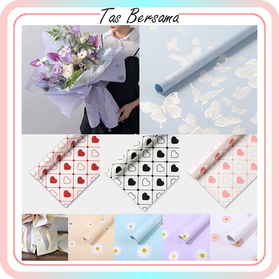 

Flower wrapping kertas bunga Cellophane sun flower KB6194