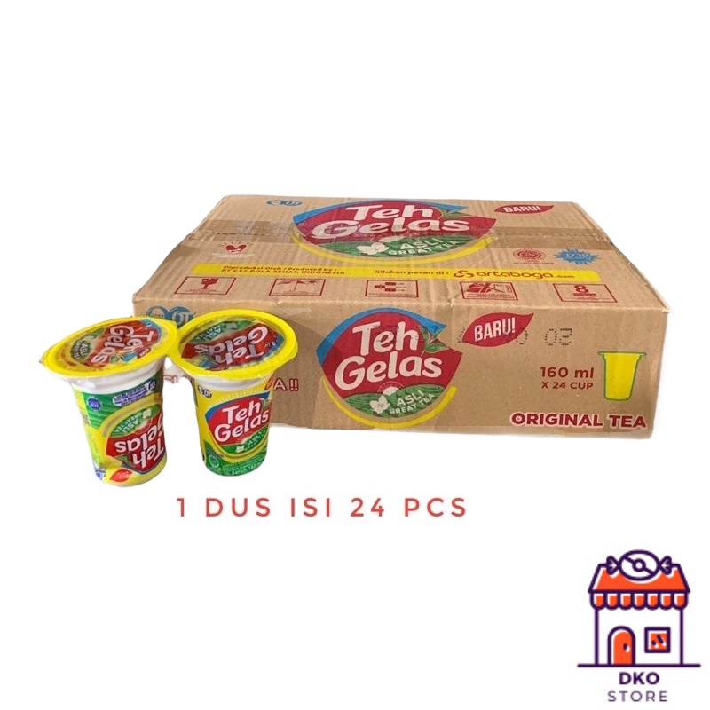 

TEH GELAS - 1 Dus / Kardus isi 24 pcs - Minuman Teh Kemasan Gelas Cup