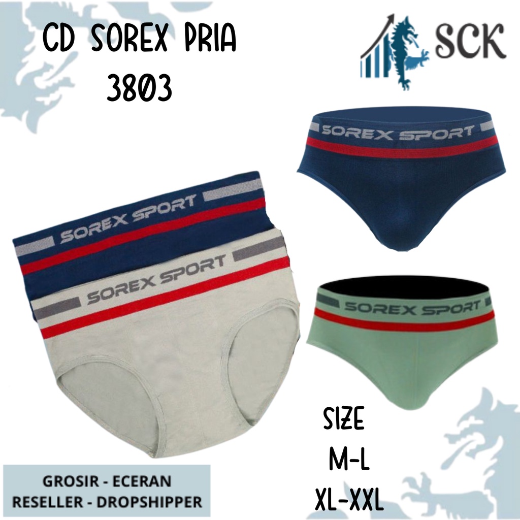 [ISI 2] CD Pria SOREX 3803 / Boxer Cowok CD Cowok SOREX - sckmenwear GROSIR