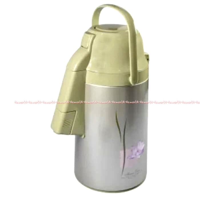 Kris Water Airpot 2.5Liter Thermos Dilapisi Dengan Kaca Kapasitas 2,5ltr Warna Krem Air Pot Termos Air Panas Model Tekan Pencet Krisbow Krischef