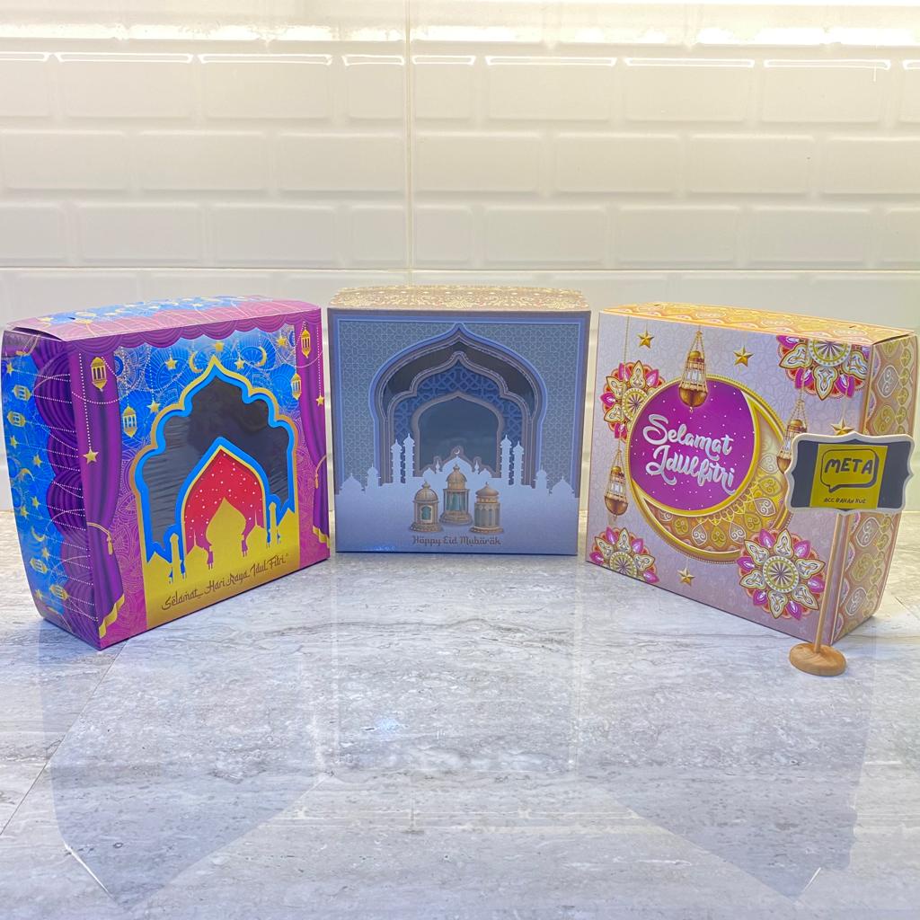 

5PCS BOX KUE BOLU LEBARAN / DUS KUE LAPIS / KOTAK KUE LEBARAN / KOTAK KUE 22X22X8CM / DUS KUE LEBARAN / KOTAK NASI IDUL FITRI