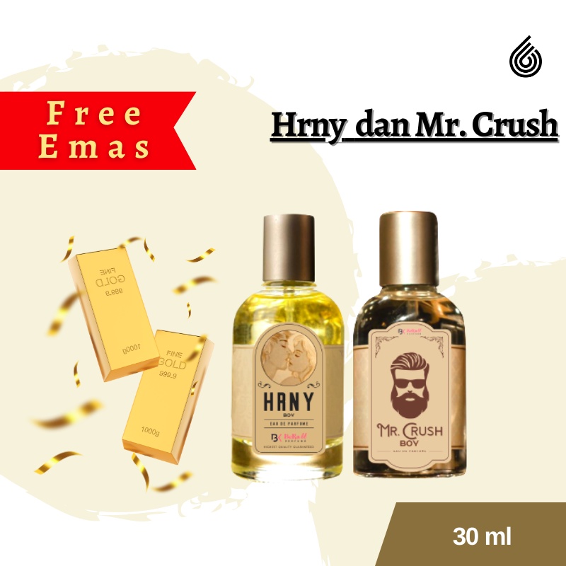 [[FREE EMAS]] Mr Crush &amp; Hrny Parfum Pria Wanita Premium Wangi Tahan Lama