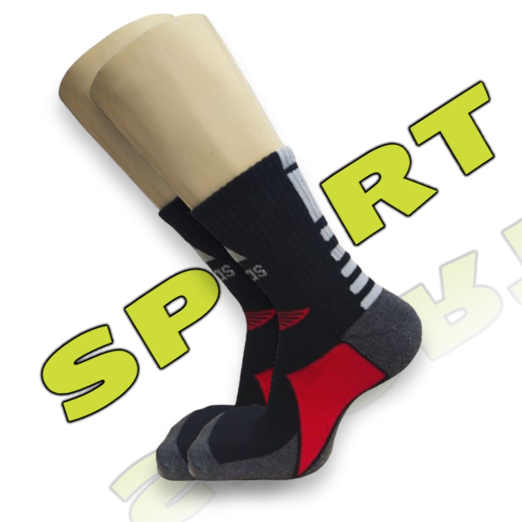 Kaos Kaki Sport PE TERRY  Tebal Dan Empuk/Kaos Kaki Sepeda/Kaos Kaki Olahraga/Kaos Kaki Badminton