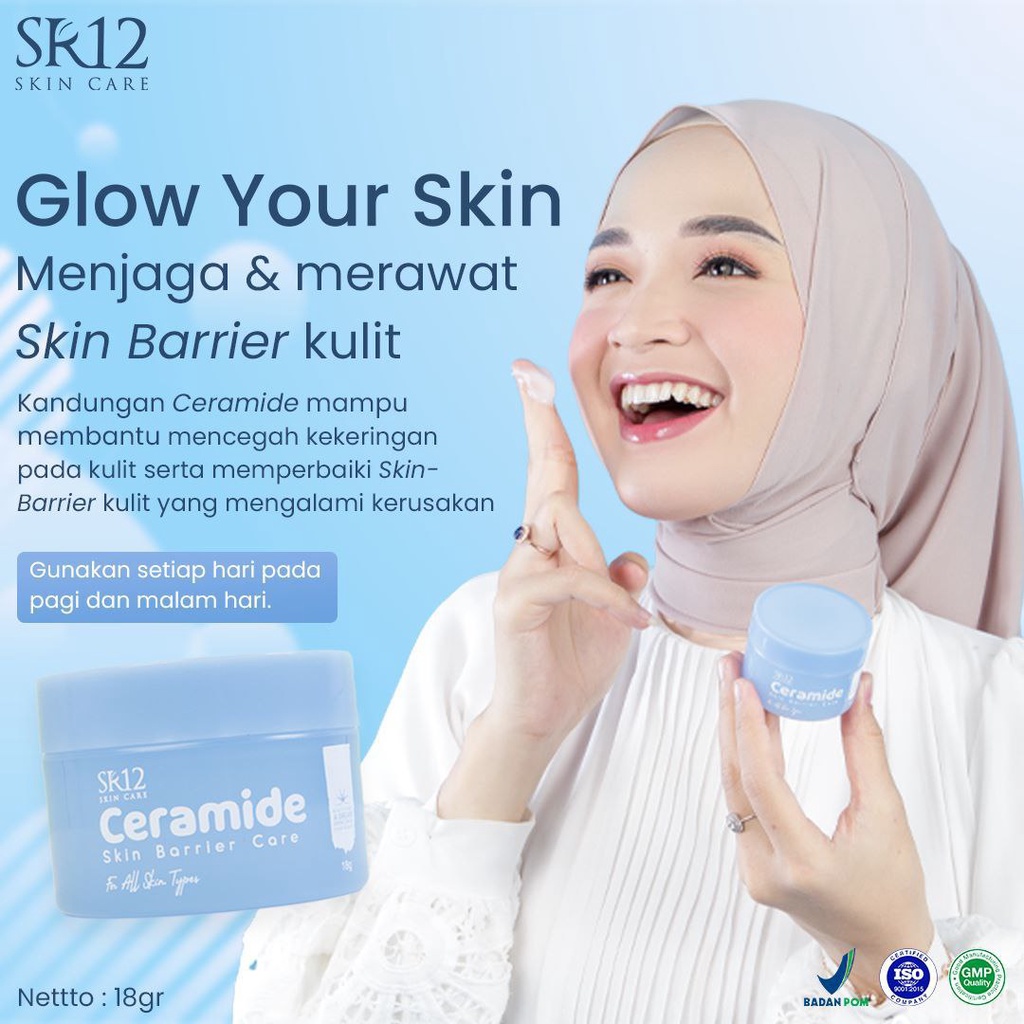 CERAMIDE SKIN BARRIER CARE SR12 / 7X CERAMIDE / MOISTURIZER CREAM / PELEMBAB WAJAH