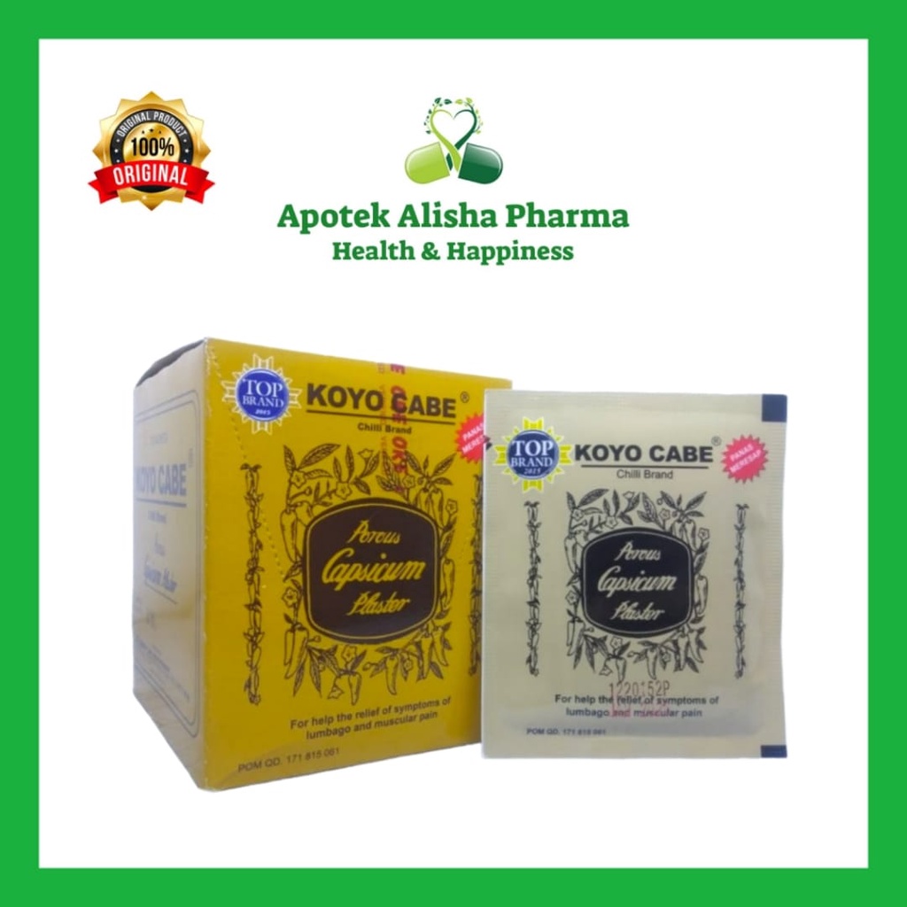 KOYO CABE ISI 10 SACHET-Koyo Cap Cabe/Koyo CapCabe/Koyo Sakit Gigi/Pereda Nyeri/Salonpas Cabe