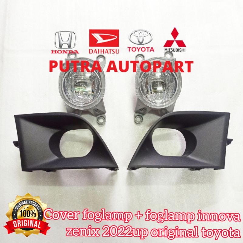 foglamp + cover foglamp innova zenix 2022up original toyota