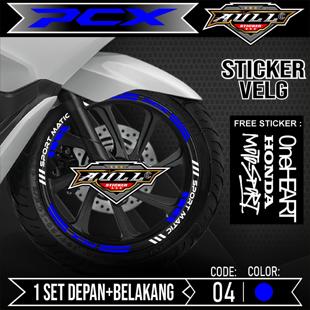 Stiker Cutting Velg PCX - Aksesoris Stiker Cutting Sticker List Velg Motor Honda PCX 160 PCX 150 Lis