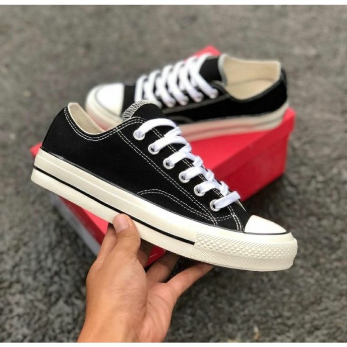 Sepatu Converse All Star Original 100% 70S Pria Wanita Hitam Pendek