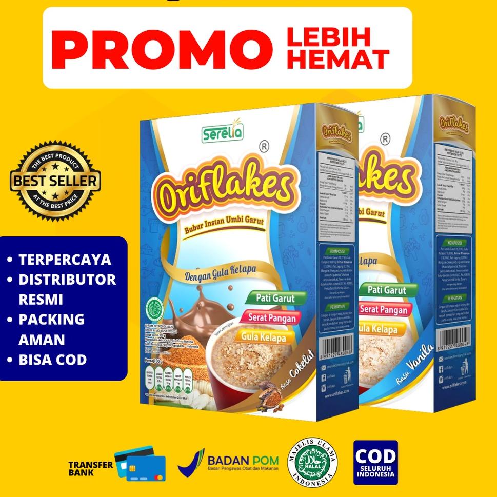 

♢ ORIFLAKES SLIM Sereal Umbi Garut 350gram ✵